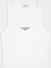 Givenchy White Slim Fit Tank Top with Stamp