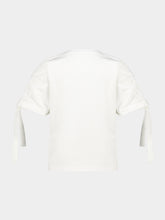 Givenchy White Gathered Shoulder Cotton T-Shirt