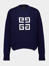 Givenchy Navy 4G Cashmere Sweater