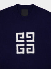 Givenchy Navy 4G Cashmere Sweater