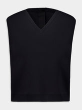 Givenchy Black Sleeveless V-Neck Gilet