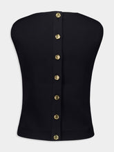 Givenchy Black Sleeveless V-Neck Gilet