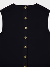 Givenchy Black Sleeveless V-Neck Gilet