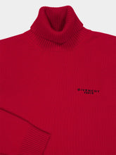 Givenchy Deep Red Wool Cashmere Turtleneck Sweater