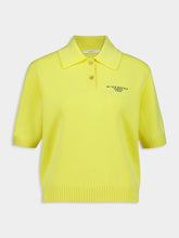 Givenchy Acid Yellow Wool-Cashmere Polo Top