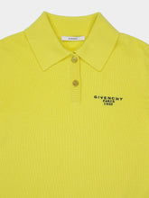 Givenchy Acid Yellow Wool-Cashmere Polo Top
