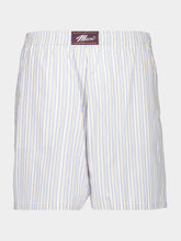 Marni Light Blue Striped Poplin Bermuda Shorts