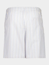 Marni Light Blue Striped Poplin Bermuda Shorts