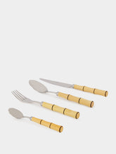 Capdeco Set of 24 Byblos Bamboo Cutlery