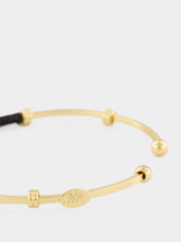 Gas Bijoux Black Zanzibar Gold-Plated Cuff Bracelet