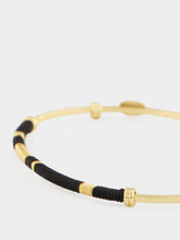 Gas Bijoux Black Zanzibar Gold-Plated Cuff Bracelet