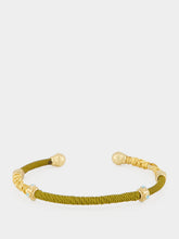 Gas Bijoux Khaki Zizanie Gold-Plated Cuff Bracelet