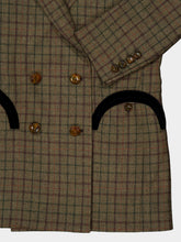 Blazé Milano Green Checked Olmida Everyday Double-Breasted Blazer