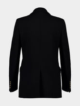 Blazé Milano Black Double-Breasted Wool Blazer