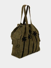 Baziszt Khaki Green Suede Palmor Bag