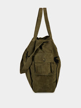Baziszt Khaki Green Suede Palmor Bag