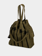 Baziszt Khaki Green Suede Palmor Bag