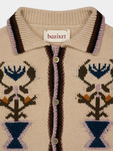 Baziszt Off-White Garden Wool Cardigan