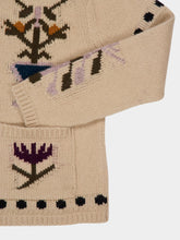 Baziszt Off-White Garden Wool Cardigan