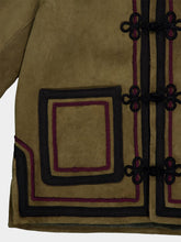 Baziszt Khaki Shearling Herans Hooded Jacket