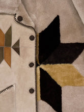 Baziszt Beige Rigel Suede Shearling Jacket