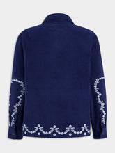 Baziszt Navy Blue Ponic Corduroy Jacket