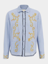 Baziszt Lavender Blue Cotton Hemp Reverie Shirt