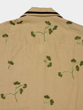 Baziszt Beige Cotton Hemp Rust Shirt