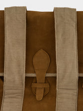 Baziszt Brown Maber Suede Tote Bag