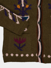 Baziszt Khaki Garden Alpaca Cardigan
