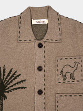 Baziszt Taupe Seeker Cashmere Buttoned Cardigan
