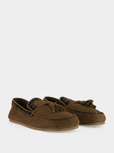 Baziszt Khaki Crine Suede Tassel Loafers