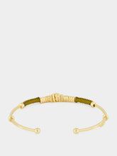 Gas Bijoux Khaki Zizanie Gold-Plated Cuff Bracelet