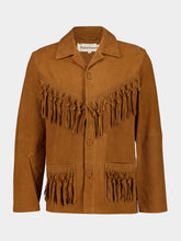 Baziszt Brown Suede Vestige Fringe Jacket