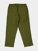 Baziszt Khaki Green Embroidered Cotton Trousers
