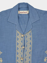 Baziszt Light Blue Tulum Cotton Shirt