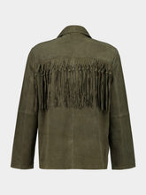 Baziszt Khaki Green Suede Vestige Jacket
