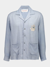 Baziszt Blue Cashmere Merino Shirt