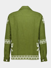 Baziszt Khaki Tulum Embroidered Shirt