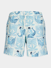 Commas Mythical Creatures Blue Swim Shorts