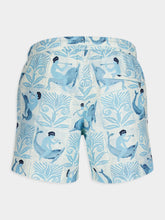 Commas Mythical Creatures Blue Swim Shorts
