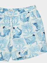Commas Mythical Creatures Blue Swim Shorts