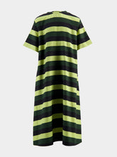 Marrakshi Life Lime Stripe Summer Dress