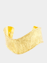 Sylvia Toledano Gold Flow Textured Cuff Bracelet