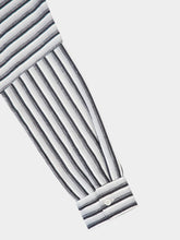 Marrakshi Life Black and White Stripe 1 Long-Sleeved Shirt Dress