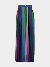 Marrakshi Life High-Waist Pleated Trousers Stripe 69 Cotton