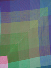 Marrakshi Life Plaid 112 Maxi V-Neck Touareg Cotton Dress