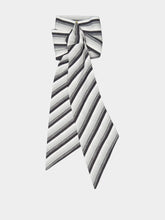 Marrakshi Life Black and White Stripe Cotton Scarf