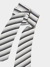 Marrakshi Life Black and White Stripe Cotton Scarf