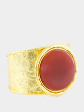 Sylvia Toledano Orange Sphere Cuff Bracelet with Cornaline